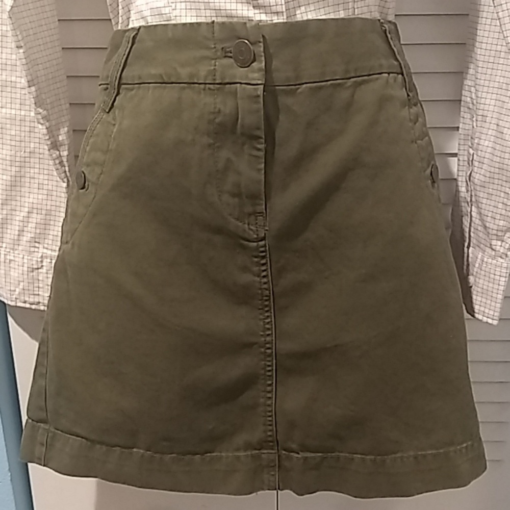 Olive green skirt